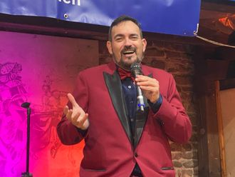 Joe Ballad at Tiefburg Castle, Heidelberg